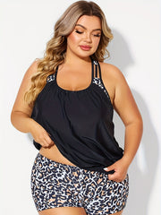 Leopard Print Tankini Set