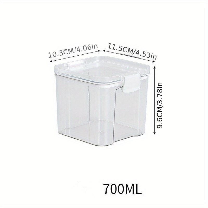 Clear Airtight Food Storage Containers Moisture-proof Sealed Fresh Box