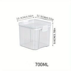 Clear Airtight Food Storage Containers Moisture-proof Sealed Fresh Box