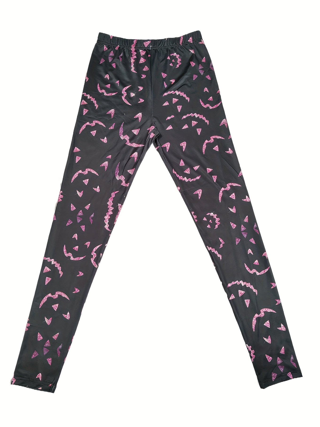 Graphic Print Skinny Leggings Casual Every Stretchy Leggings Women's Clothing