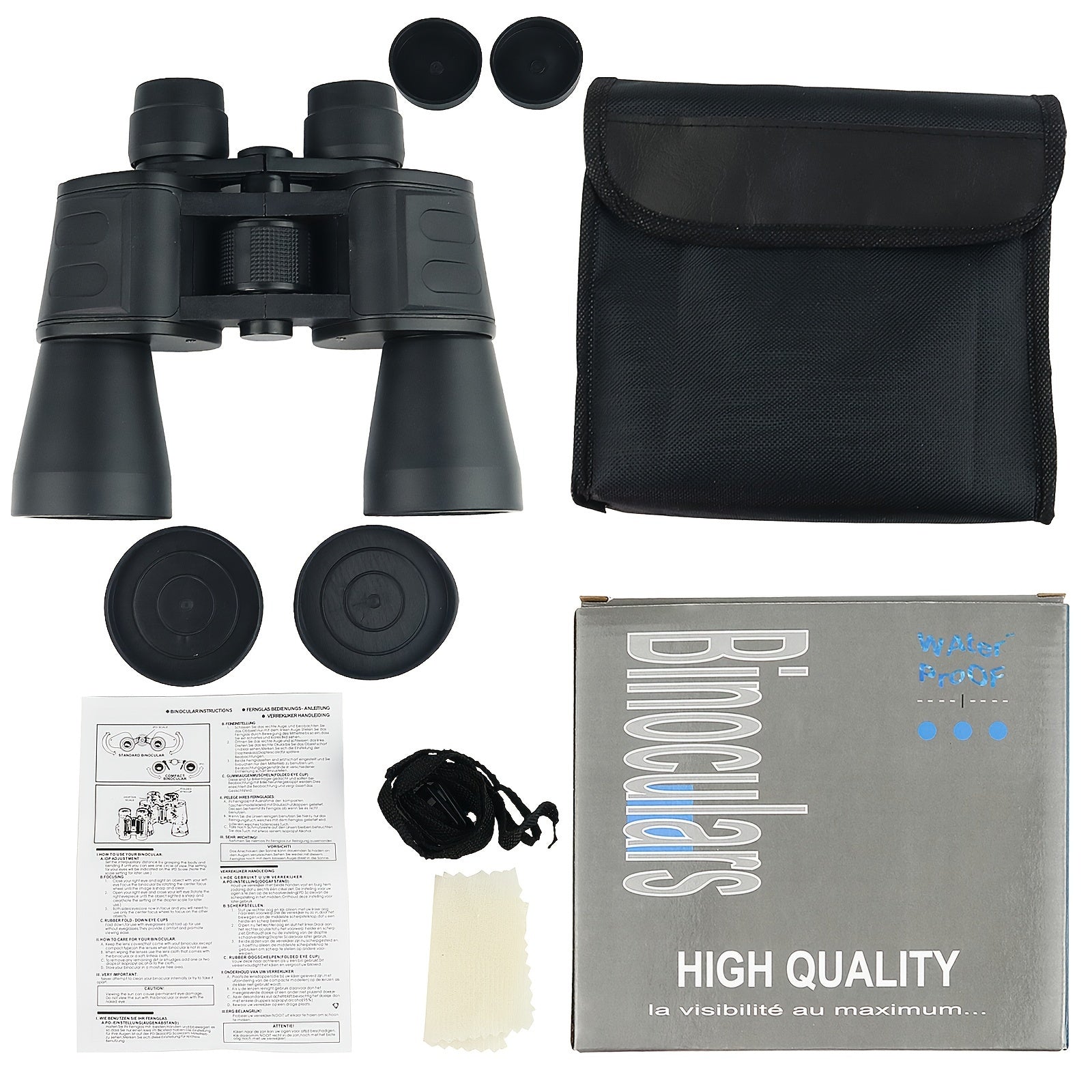 High Power HD Outdoor Portable Binoculars For Travel Concerts