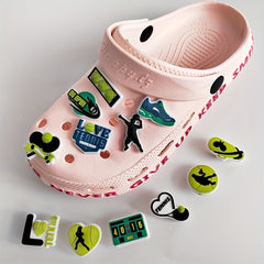12 Pcs Tennis Shoe Charms Funny Decorations for Women