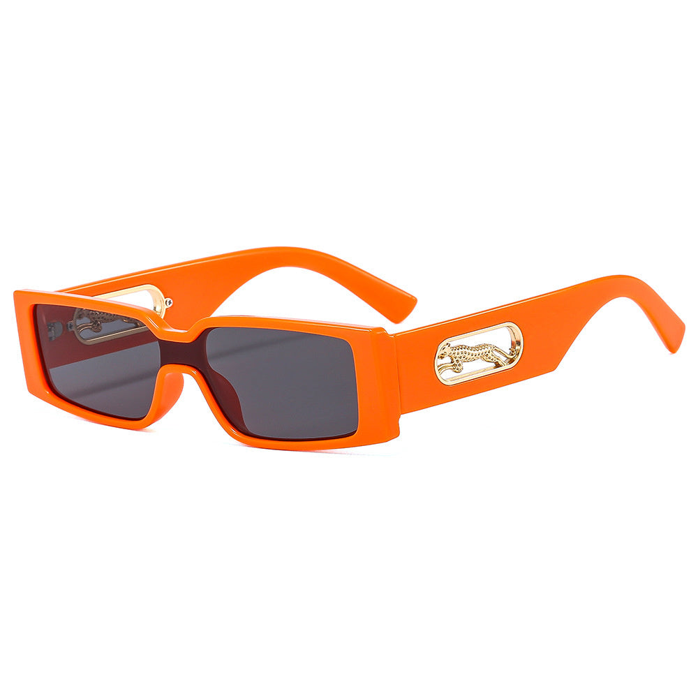 Men's Rectangular Sunglasses Vintage Integrated Lens Sun Protection