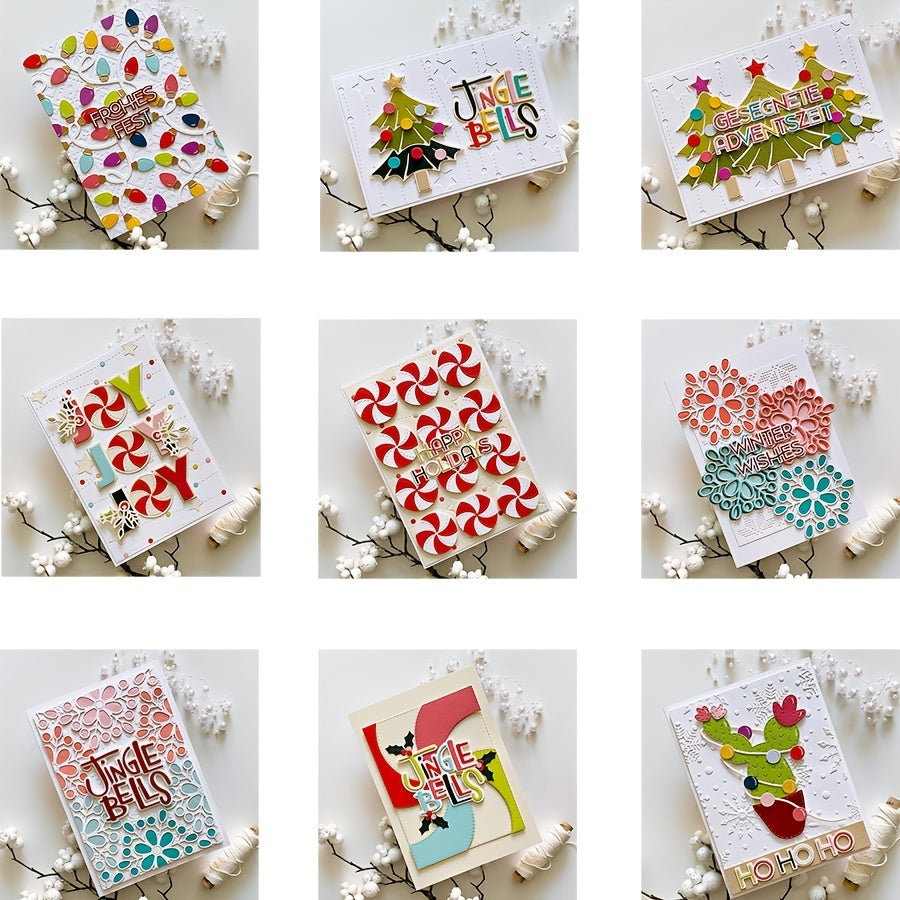 Christmas Tree & Cactus Metal Cutting Dies for Scrapbooking