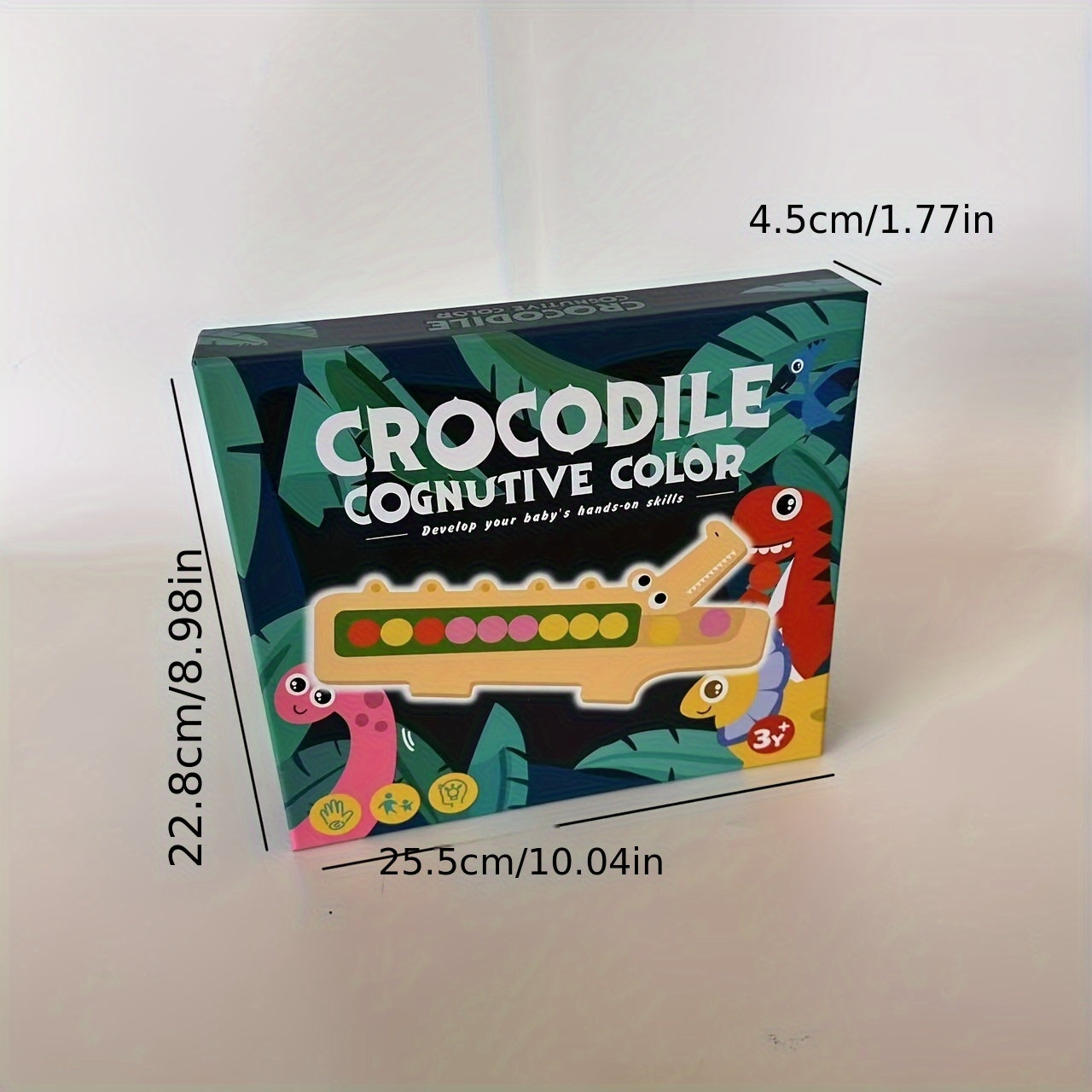 Wooden Crocodile Matching Puzzle Game Educational Toy for Toddlers