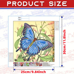 Butterfly Pattern Diamond Painting Kit - DIY 5D Diamond Art Kit