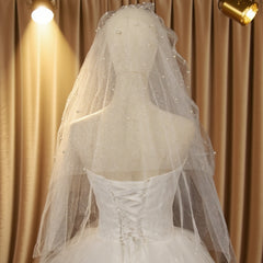 Classic Pearl Bridal Veil Vintage Style Hand Wash Wedding Accessory for Brides