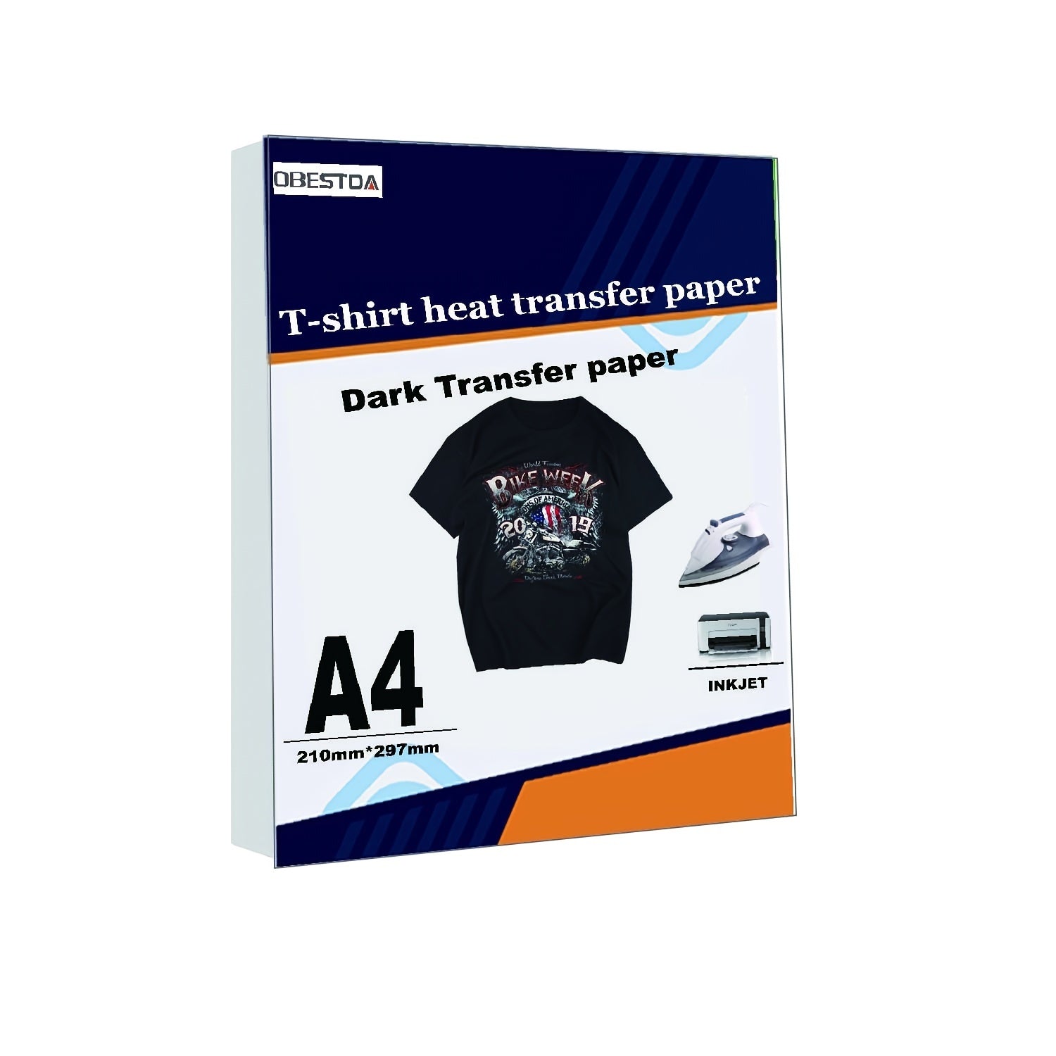 20sheets Iron On Inkjet Transfer Paper for Dark Fabrics A4 Size