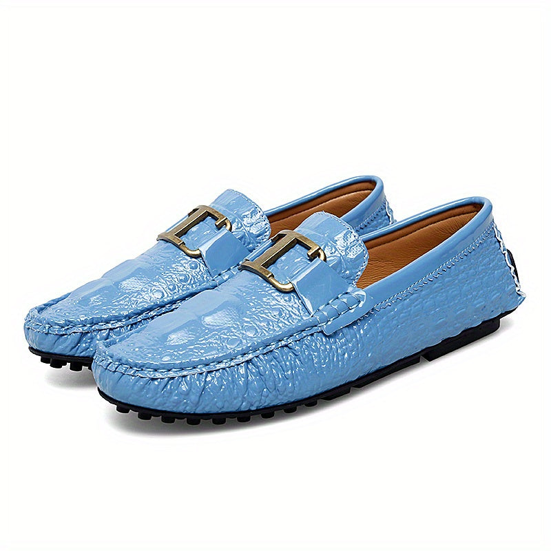 Men's Metallic Loafer Shoes Slip-On Driving Shoes