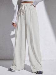 Elastic Waist Wide Leg Pants for Women