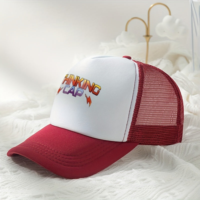 Anime Block Baseball Cap Mesh Breathable Unisex Dad Hat For Women Men