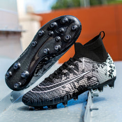 Boy's High Top Non Slip AG Football Cleat