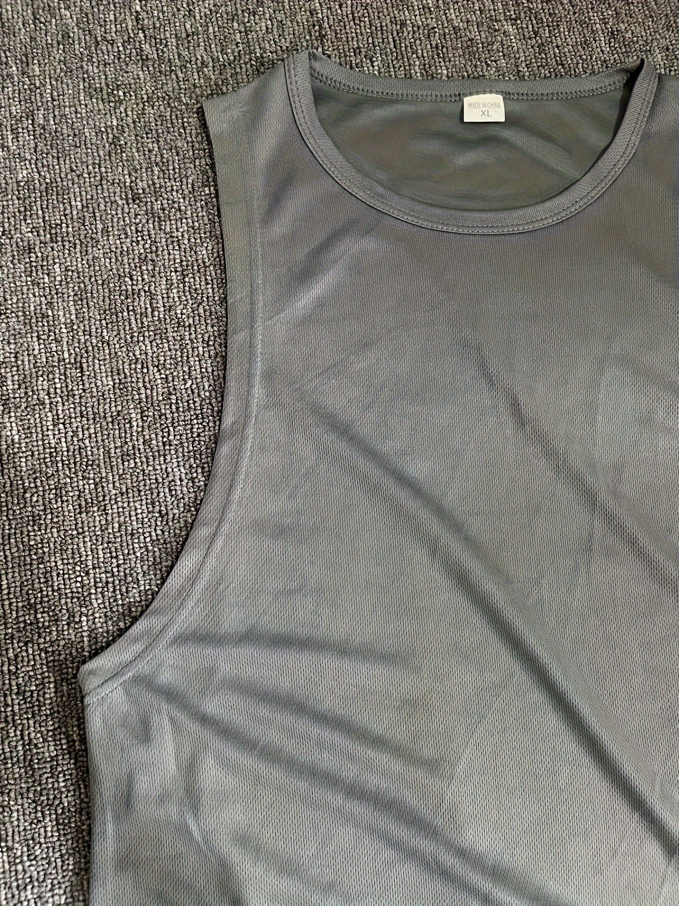 Quick Dry Mesh Sleeveless Tank Top Men's Training T-shirt