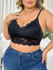 Lace Longline Bralet Sexy Medium Stretch
