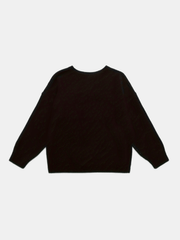 Casual Sweater Women's Plus Bear & Slogan Print Long Sleeve