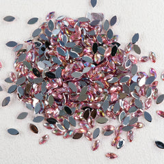610pcs Teardrop Rhinestones Flat Back Nail Art Gems in Vibrant Colors