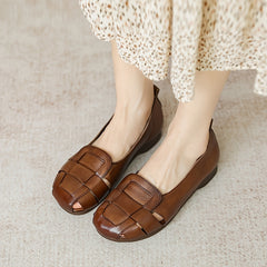 Women's Closed Toe Flat Loafers Lightweight Slip on Shoes