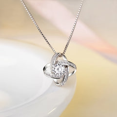 Love Knot Pendant Necklace Gift From Dad - Daughter Gift