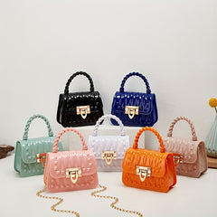 Mini Jelly Studded Handbags Candy Crossbody Bag PVC Purse For Women