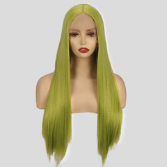 Long Straight Lace Front Wig 26 Inch Synthetic Wig for Women