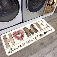 Vintage Non Slip Kitchen Rug Stain Resistant Waterproof Mat