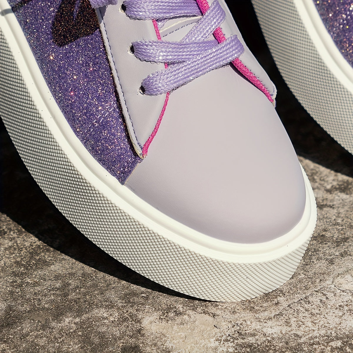 Sequin Thick Bottom Casual Sneakers Non slip Sport Shoes