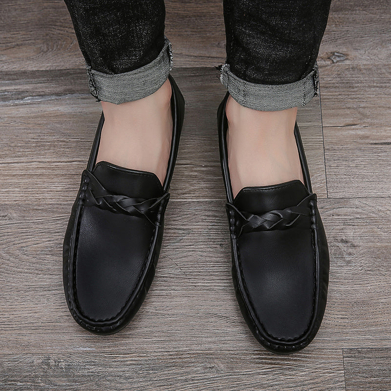 Men's Non-Slip Twist Decor Loafers