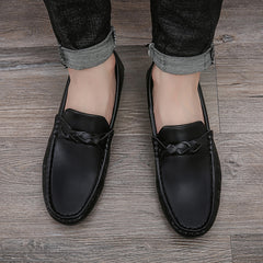 Men's Non-Slip Twist Decor Loafers