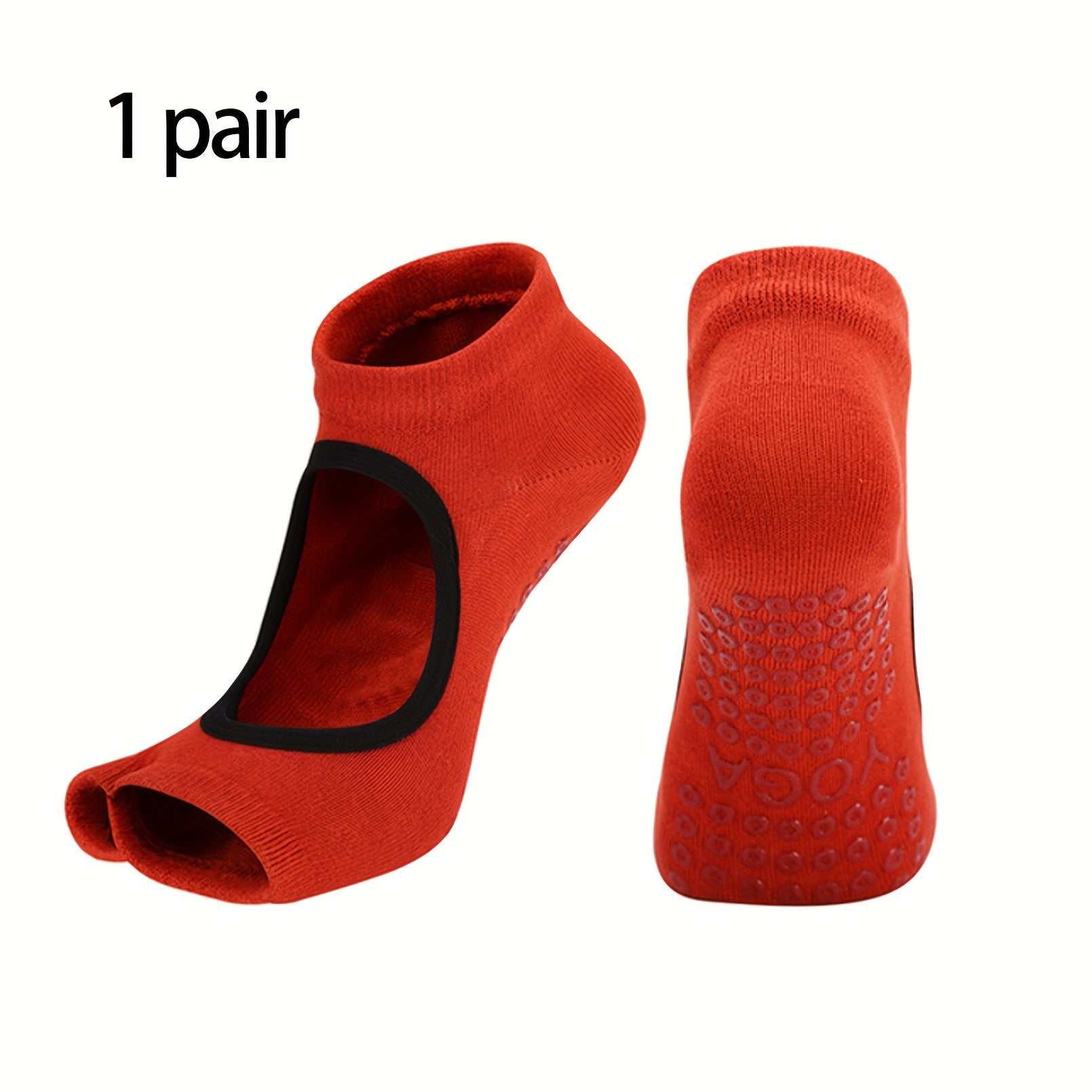 2 Pairs Split Toe Yoga Socks Open Toe Dance Socks Half Toe Pilates Socks