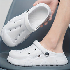 Men's Lightweight Comfy Clogs Hollow Out Non Slip Garden Shoes