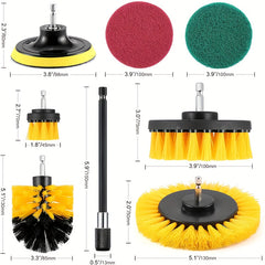 22pcs Drill Brush Attachment Set for Grouted Floor Cleaning