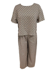 Two piece Set Short Sleeve Top & Wide Leg Pants Outfits