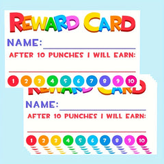 50-100 Pack Rewards & Punch Cards for Students, Teachers, Classroom