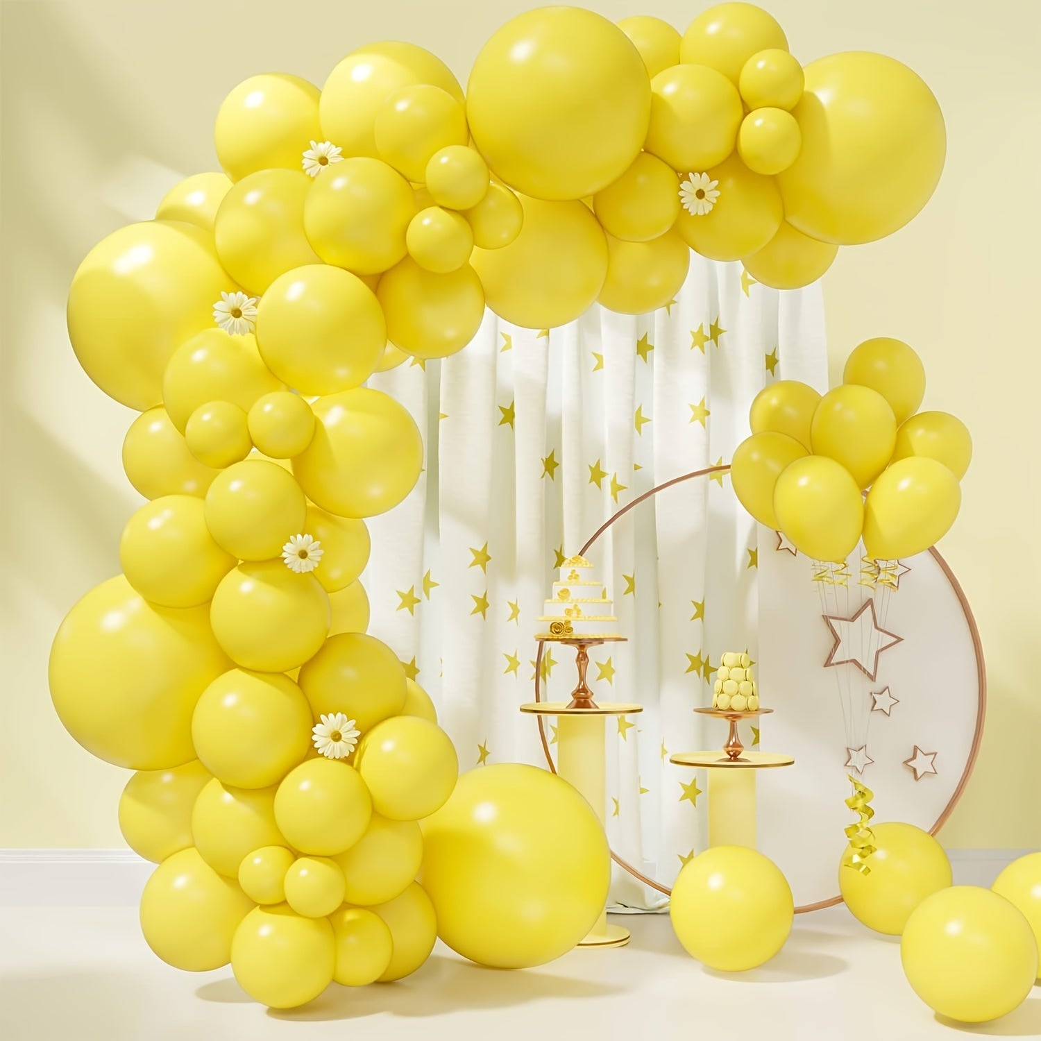 85pcs Yellow Balloon Garland Arch Kit for Wedding Birthday Anniversary