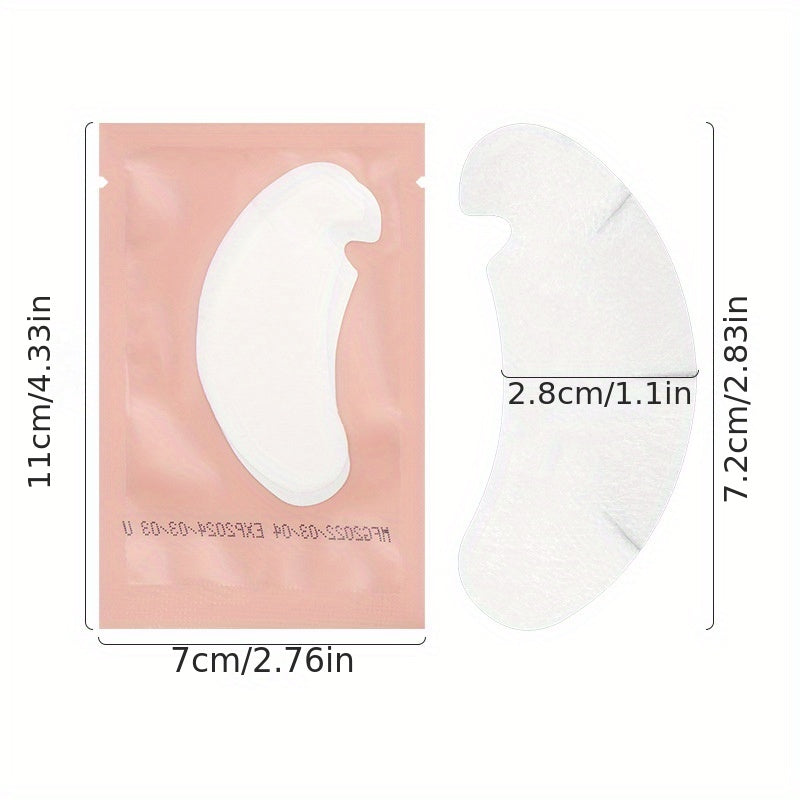 20 Pairs Hydrogel Eye Mask Pads for Lash Extensions Long Lasting