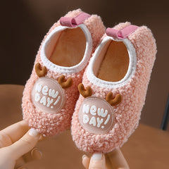 Girls Cartoon Slip On House Shoes Non Slip Soft Bottom Walking Shoes