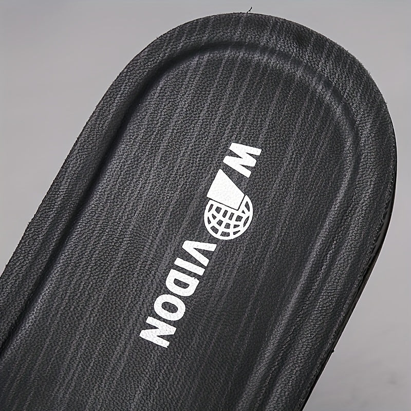 Men's Non Slip Casual Slides Open Toe Shoes for Indoor Outdoor Beach Shower