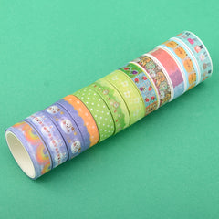 12 Rolls Cartoon Journal Washi Tape for Crafts Scrapbooking Gift Wrapping