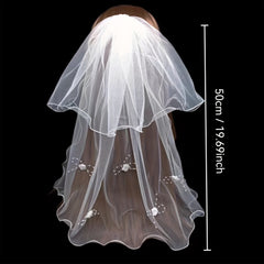 Rose Bridal Veil for Church Weddings