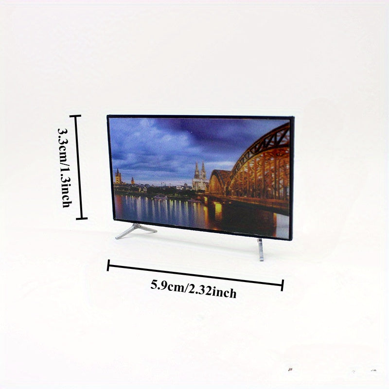 1:12 Scale Plastic TV for Dollhouse Renovations - No Power Needed