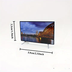1:12 Scale Plastic TV for Dollhouse Renovations - No Power Needed