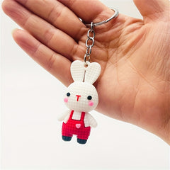 Cartoon Rabbit Keychain Bunny Doll Key Chain Bag Charm Pendant Gift