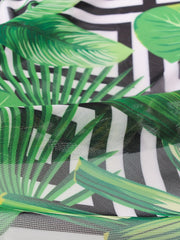 Tropical & Geo Print Beach Cover Up Skirt