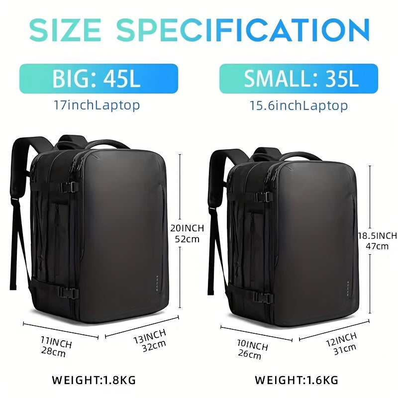 Large Capacity Laptop Bag Outdoor Backpack Waterproof Expandable Backpack