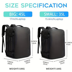 Large Capacity Laptop Bag Outdoor Backpack Waterproof Expandable Backpack