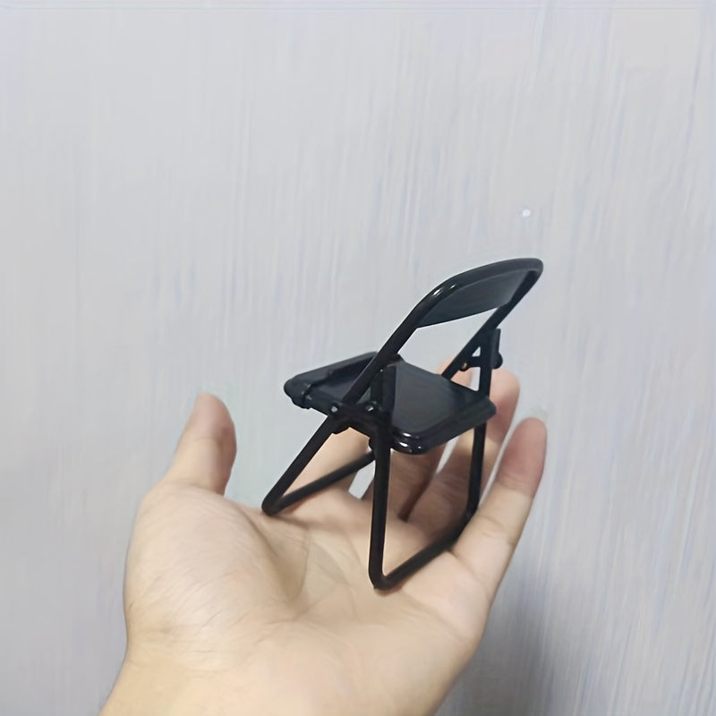 Mini Phone Stand Cute Cartoon Folding Chair Shape Table Phone Bracket