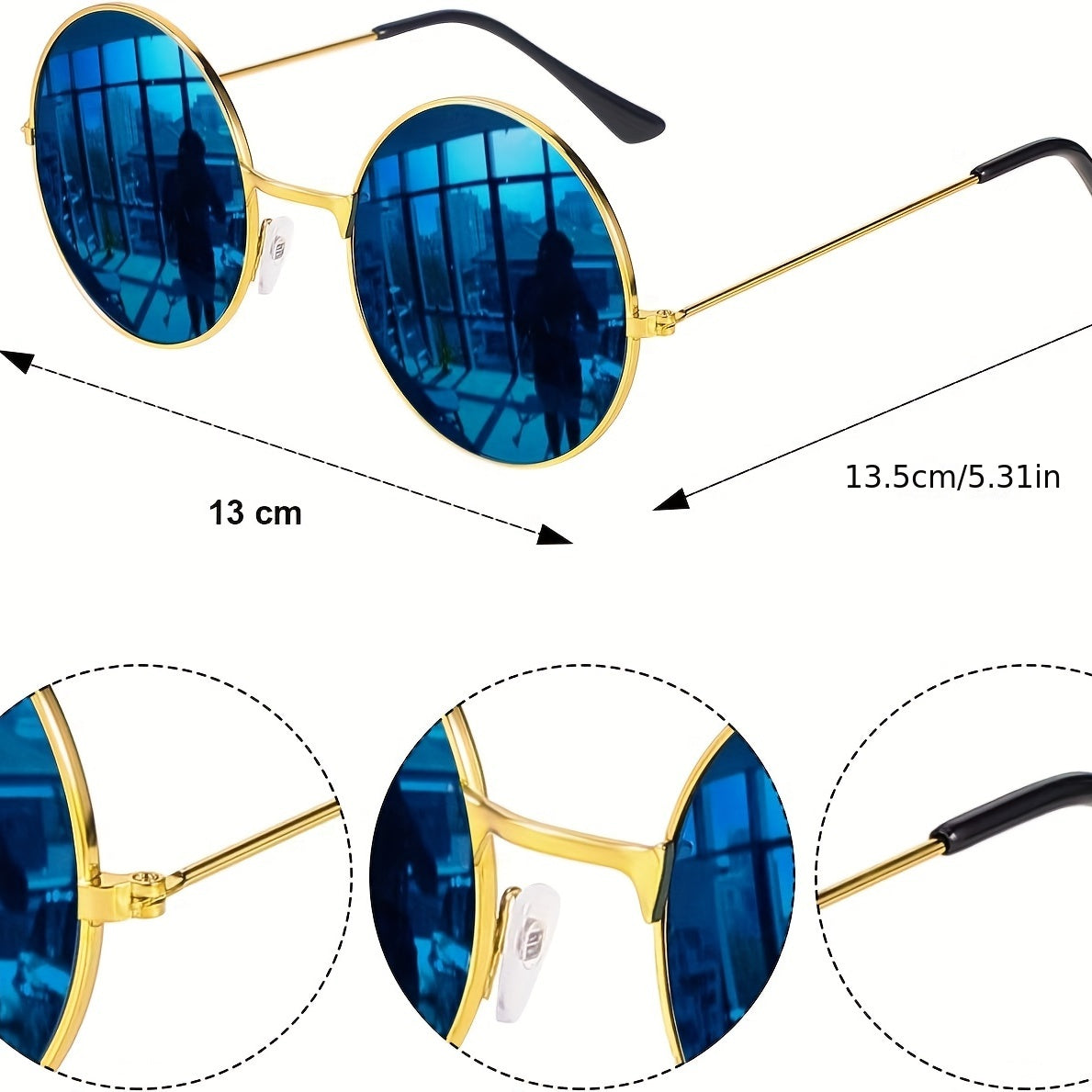 3pcs Hip Hop Style Men's Costume Accessories Sets