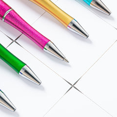 Glitter Star Plastic Ballpoint Pen 1.0mm Refill Office Signature For Students