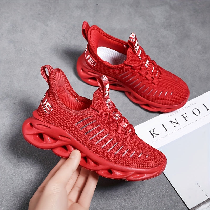 Boy's Blade Type Sneakers Breathable Non Slip Soft Sole Shoes