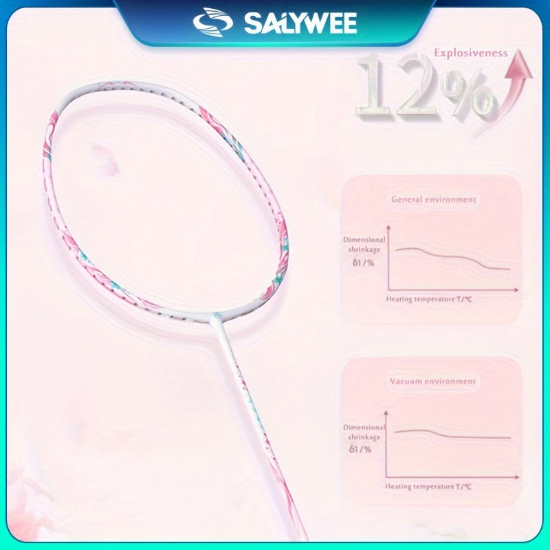 SALYWEE Professional Badminton Racket - Carbon Racket For Competition & Training